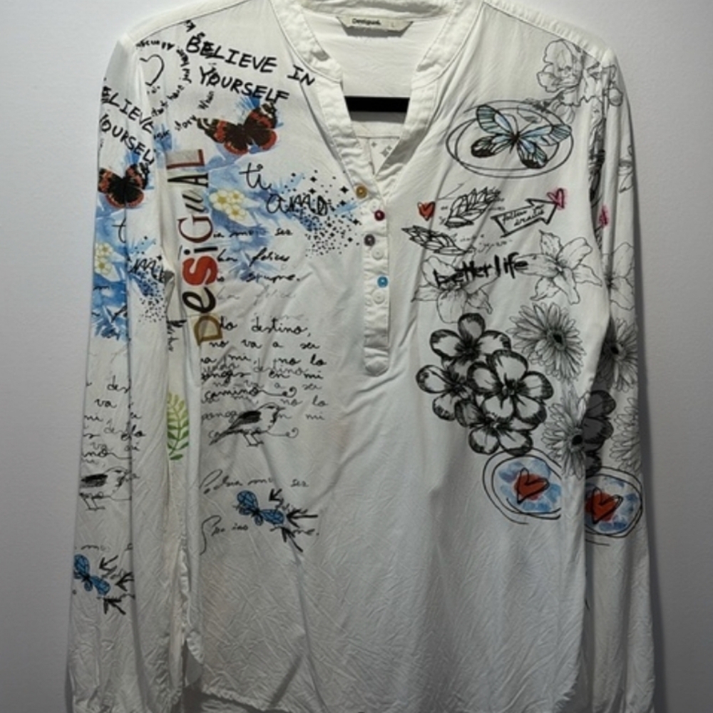 Desigual Unique Graphic Top SMALL*